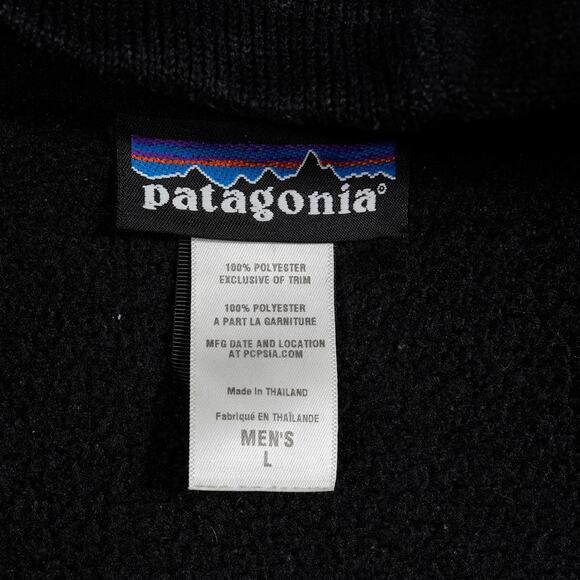 Patagonia Better Sweater Hoodie Black Fleece Men’s Large - Picture 4 of 11